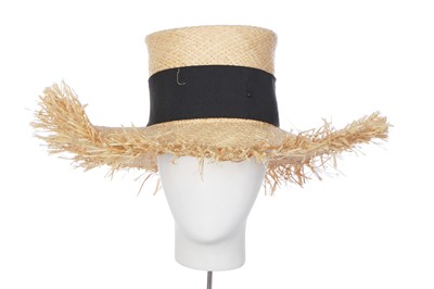 Lot 41 - A Chanel straw hat, Spring/Summer 2019