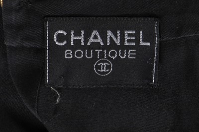 Lot 52 - A Chanel black cotton dress and belt, spring-summer 1986