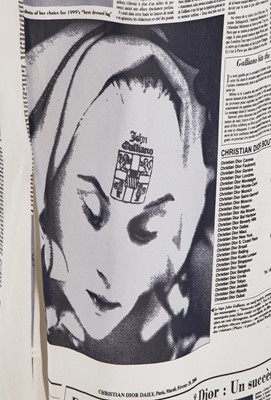 Lot 150 - A Christian Dior by John Galliano newspaper print dress, 'Fly Girl' collection, Autumn-Winter 2000-01