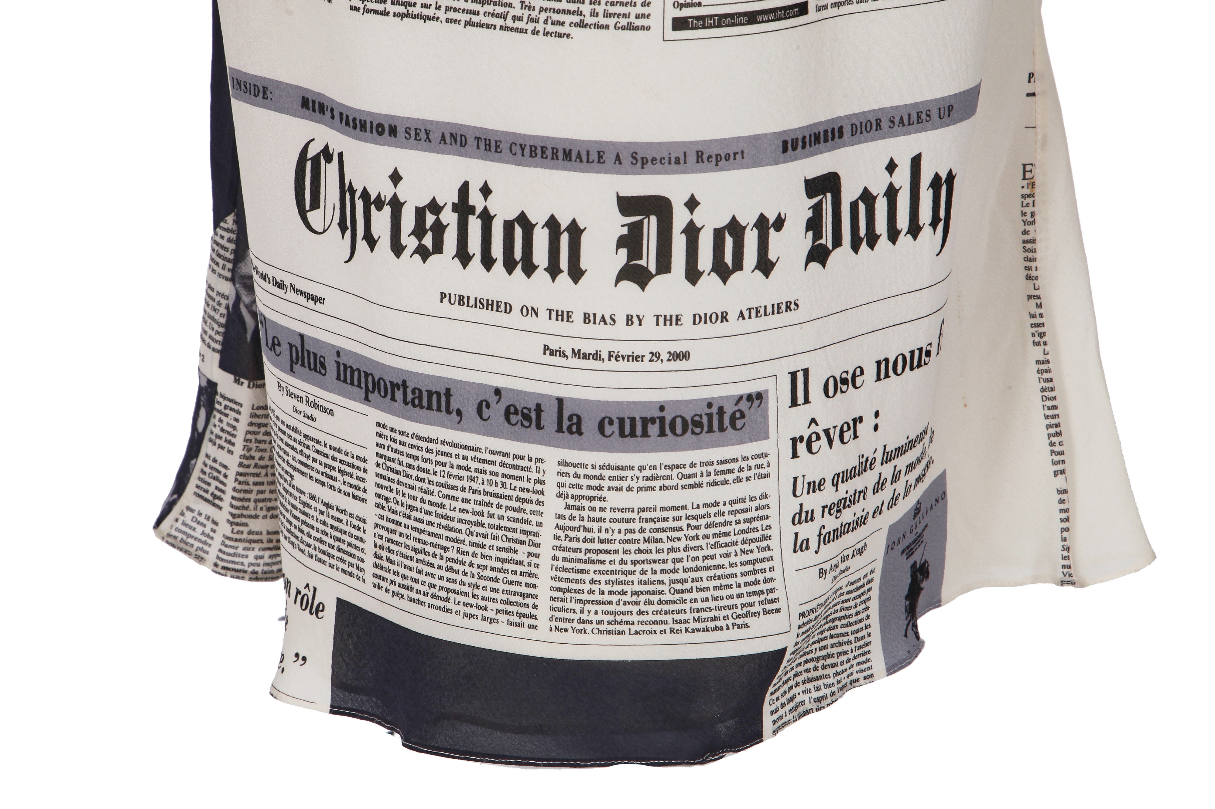 Lot 150 - A Christian Dior by John Galliano newspaper