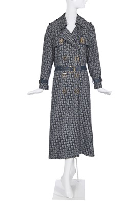 Lot 152 - A Christian Dior by John Galliano logo print coat, 'Fly Girl' collection, Autumn-Winter 2000-01