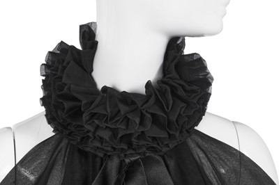 Lot 53 - A Chanel haute couture by Karl Lagerfeld black chiffon evening gown, circa 1985