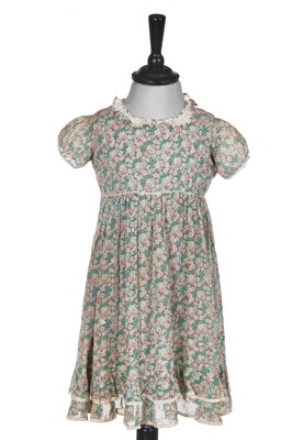 Lot 494 - A liberty print cotton dress worn by Princess Elizabeth, circa 1930