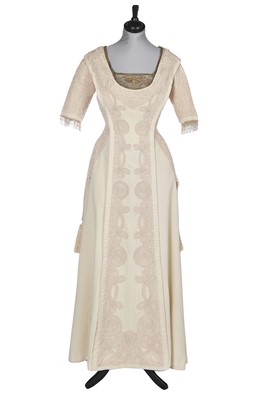 Lot 502 - An ivory wool day dress, circa 1908