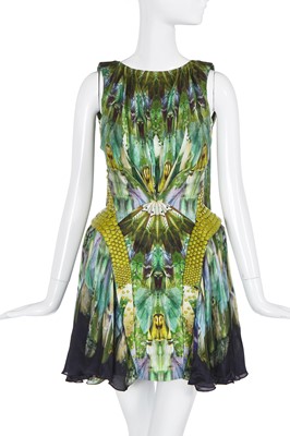 Lot 134 - An Alexander McQueen fly and moth print dress, 'Plato's Atlantis' collection, Spring-Summer 2010