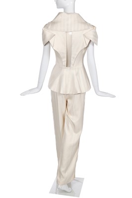 Lot 302 - An Alexander McQueen ivory suit, 'no 13' commercial collection, Spring-Summer 1999