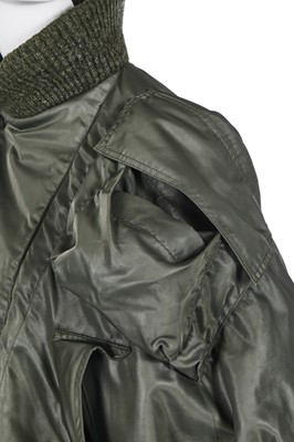 Lot 250 - A Vivienne Westwood 'Clint Eastwood' army green bomber jacket, late 1980s-1990s