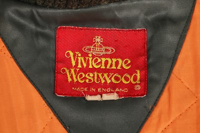 Lot 250 - A Vivienne Westwood 'Clint Eastwood' army green bomber jacket, late 1980s-1990s