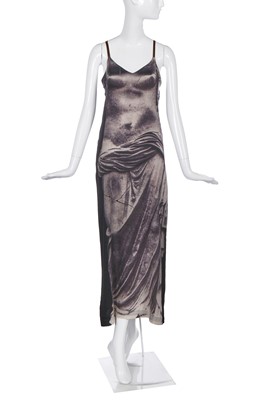 Lot 169 - A Jean Paul Gaultier printed silk 'statue' dress, ‘Divine Jacqueline’ collection, Spring-Summer 1999