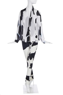 Lot 243 - A Vivienne Westwood cow print ensemble, 'Pagan V' collection Spring-Summer 1990