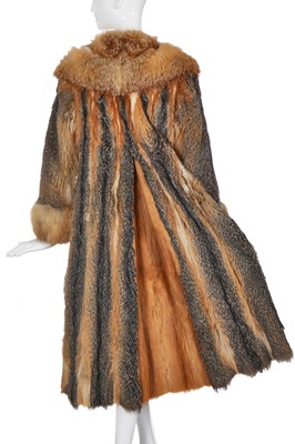 Lot 318 - A Bill Gibb for Philip Hockley fox fur and suede coat, circa 1972