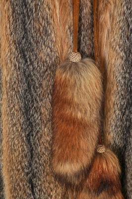 Lot 318 - A Bill Gibb for Philip Hockley fox fur and suede coat, circa 1972