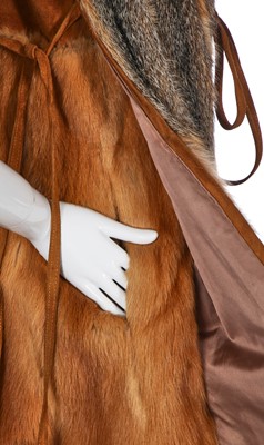 Lot 318 - A Bill Gibb for Philip Hockley fox fur and suede coat, circa 1972