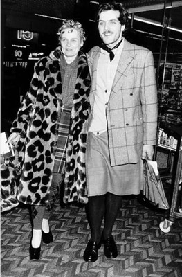 Lot 170 - A Vivienne Westwood faux-leopard coat and gloves, 'Dressing Up, collection, Autumn Winter 1991-92