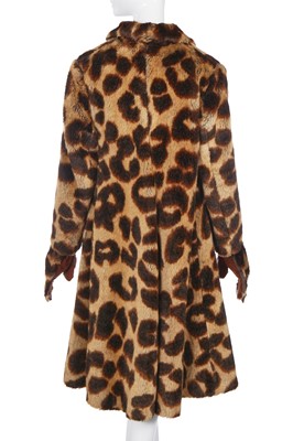 Lot 170 - A Vivienne Westwood faux-leopard coat and gloves, 'Dressing Up, collection, Autumn Winter 1991-92