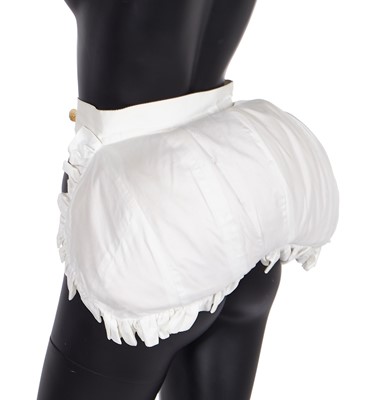 Lot 173 - A rare Vivienne Westwood white cotton bustle pad, 'On Liberty' collection, Autumn-Winter 1994-95