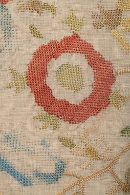 Lot 513 - An embroidered turban cover or 'kavuk ortusu',...