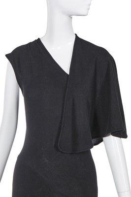 Lot 275 - A John Galliano black bias-cut dress, 'Charles James' collection, Spring-Summer 1989