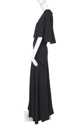 Lot 275 - A John Galliano black bias-cut dress, 'Charles James' collection, Spring-Summer 1989