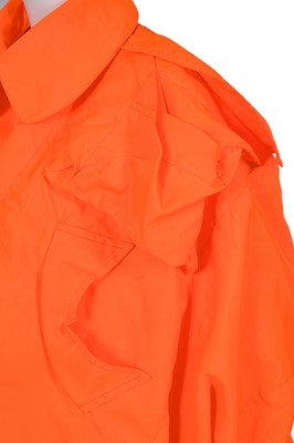 Lot 251 - A rare Vivienne Westwood day-glow orange ensemble, 'Hypnos' collection, Spring-Summer 1984