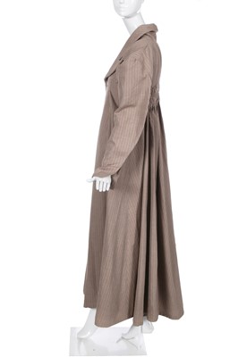 Lot 293 - A fine and rare John Galliano pinstripe coat, 'Fallen Angels' collection, Spring-Summer 1986