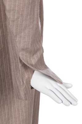 Lot 293 - A fine and rare John Galliano pinstripe coat, 'Fallen Angels' collection, Spring-Summer 1986