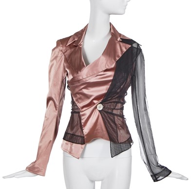 Lot 265 - A rare John Galliano pink satin jacket, 'Josephine Bonaparte Meets Lolita' collection, Spring-Summer 1992