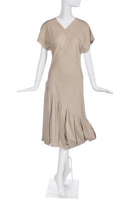 Lot 289 - A John Galliano bias-cut grey viscose dress, Spring-Summer 1987