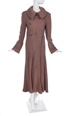 Lot 264 - A John Galliano taupe coat, 'Princess Lucretia' collection, Spring-Summer 1994