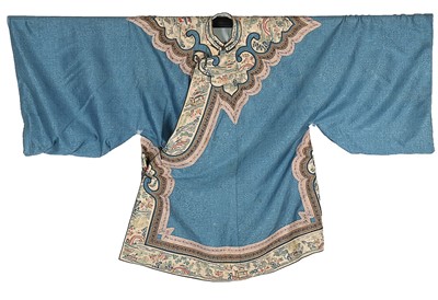 Lot 516 - A white rabbit fur lined and edged embroidered...