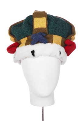 Lot 355 - A Vivienne Westwood crown, 'Harris Tweed' collection, Autumn-Winter 1987-88