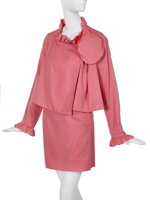 Lot 209 - A Vivienne Westwood pink wool suit, 'Pagan V' collection, Spring-Summer 1990