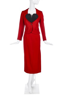 Lot 357 - A Vivienne Westwood heart suit 'Harris Tweed' collection, Autumn-Winter 1987-88