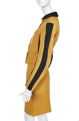 Lot 354 - A Vivienne Westwood yellow tweed suit, 'Voyage to Cythera' collection, Autumn-Winter 1989-90