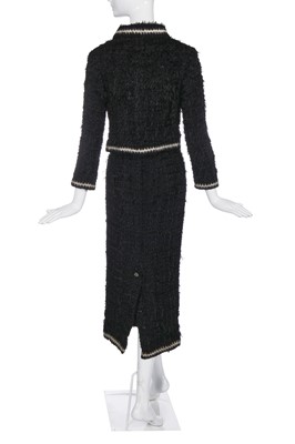 Lot 61 - A Chanel black and white skirt suit, 2010s