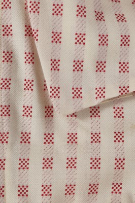 Lot 158 - A pair of Vivienne Westwood cream and red wool bondage trousers, 1990s-2000s