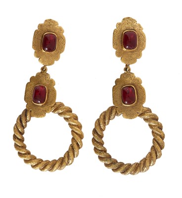 Lot 64 - A pair of Chanel earrings, circa 1986
