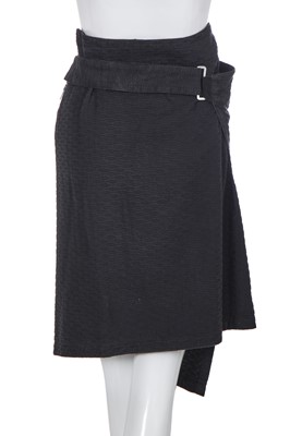 Lot 345 - A rare Vivienne Westwood black cloqué cotton ensemble, 'Hypnos' collection, Spring-Summer 1984