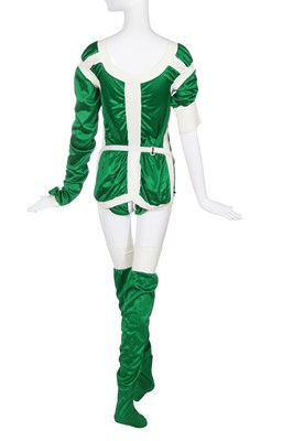 Lot 349 - A Vivienne Westwood sports-inspired ensemble, 'Hypnos' collection, Spring-Summer 1984