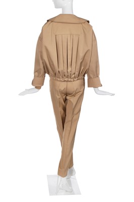 Lot 373 - A Bill Gibb tan cotton ensemble, circa 1977