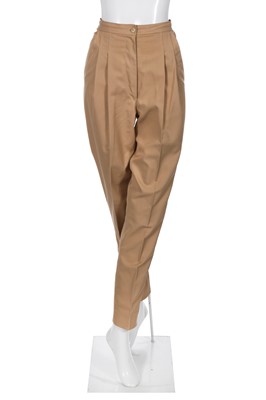 Lot 373 - A Bill Gibb tan cotton ensemble, circa 1977
