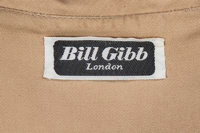 Lot 373 - A Bill Gibb tan cotton ensemble, circa 1977