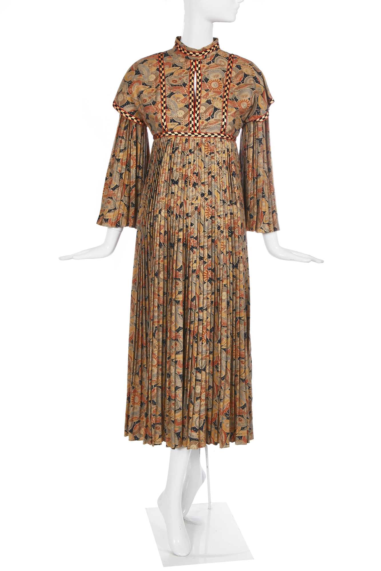 Lot 374 - A Bill Gibb printed cotton dress, circa 1970