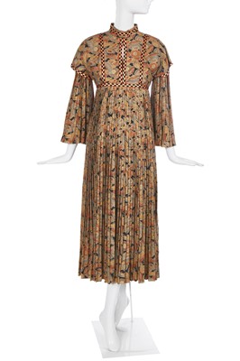 Lot 374 - A Bill Gibb printed cotton dress, circa 1970