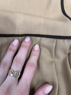 Lot 378 - A Bill Gibb brown wool ensemble, 1977