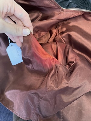 Lot 378 - A Bill Gibb brown wool ensemble, 1977