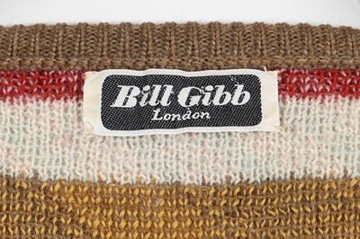 Lot 381 - A Bill Gibb multicoloured knit ensemble, probably Autumn-Winter 1975-76