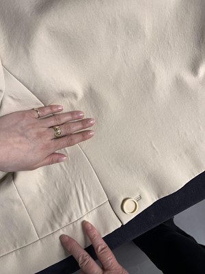 Lot 438 - A Christian Dior New York cream wool twill ensemble, 1960s