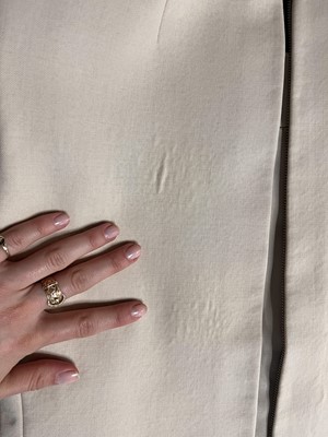 Lot 438 - A Christian Dior New York cream wool twill ensemble, 1960s