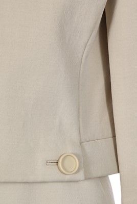 Lot 438 - A Christian Dior New York cream wool twill ensemble, 1960s
